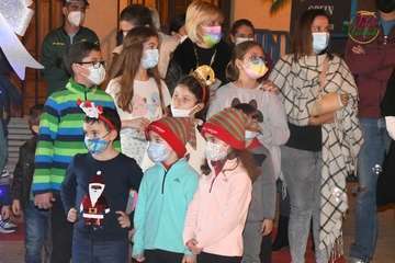 La alcaldesa de Telde alaba el ambiente mágico de la Casa de la Navidad/Francisco Javier Santana y TA.